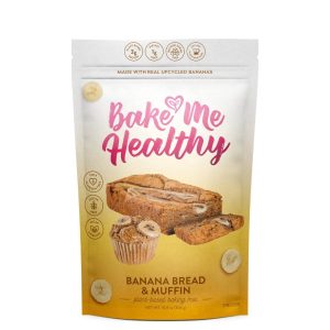 Bake Me Healthy Banana Brot & Muffin auf pflanzlicher Basis Backmischung – 6 Beutel