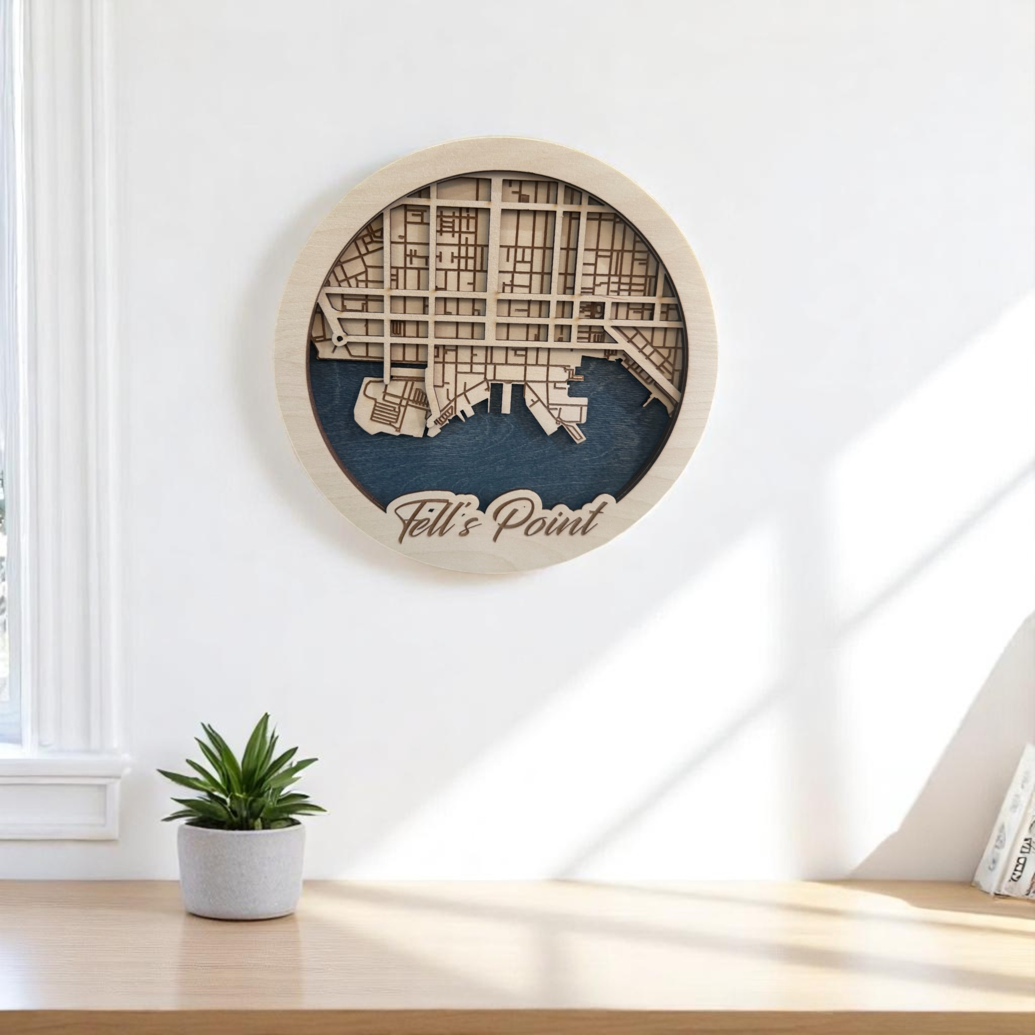 Leroy Kleine 3D Rundkarte - Fell's Point