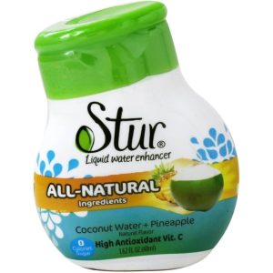 Stur Kokoswasser Enhancer flüssige Ananas, 1,62 Unzen Packung mit 6
