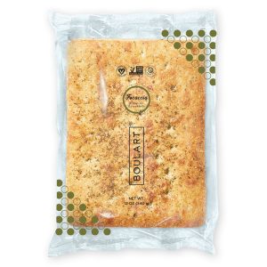 Boulart – Focaccia Olivenöl Herb Individual, 12 oz – Packung mit 20 Stück