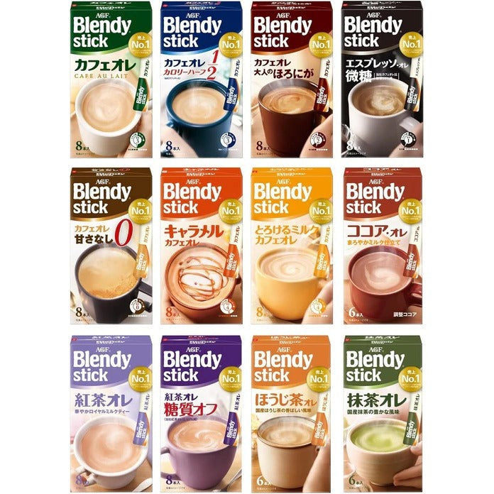 AGF Blendy Stick Drinking Vergleich Set 12 Typen Made in JAPAN – Tokyo Sakura Mall