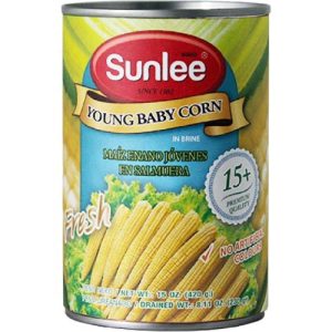 Sunlee – Junger Baby-Mais in Brine – 15 OZ