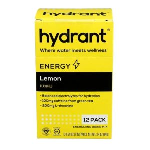 Hydrant – Energy Zitrone Hydratationsmischung, 12 Beutel