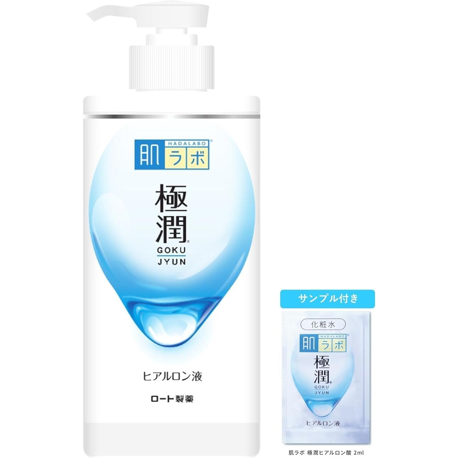 Hada Labo Gokujyun Hyaluronic Lotion in Japan großen Pumpen-Typ gemacht – tokyo sakura Mall – 400ml