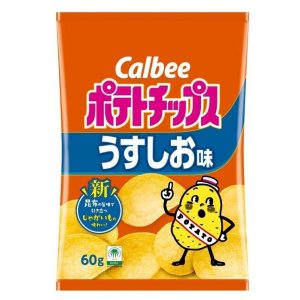 Calbee “ Kartoffelchips, leichter Salzgeschmack, – 60g