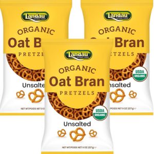 Landau Bio Haferkleie ungesalzen, 8 Unzen (Packung mit 3)
