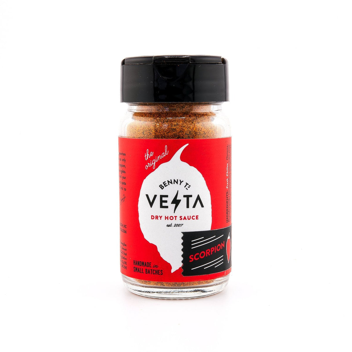 Benny T's Vesta – Dry Chilisauce – Scorpion – 12 Gläser