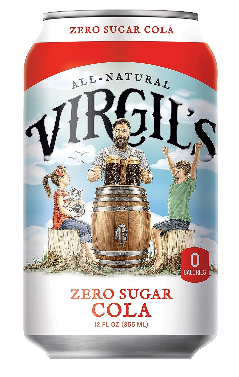 Virgils Soda Cola Zero 6pk 72 Fo – Packung mit 4