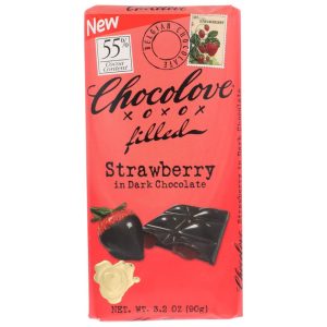Chocolove Erdbeercreme in dunkler Schokolade, 3,2 Unzen
