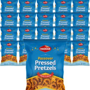 Haddar Passover Pressed Pretzels, Glutenfrei, 0,7 oz (Packung mit 25 Stück)