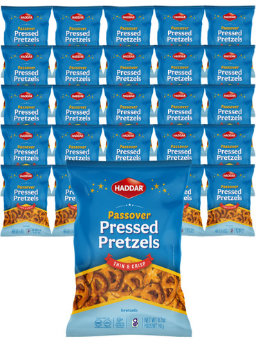 Haddar Passah Gepresste Brezeln, Glutenfrei, 0,7 oz (Packung mit 25)
