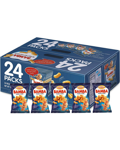 Osem Bamba Erdnussbutter Snacks, 1 oz (Packung mit 24)