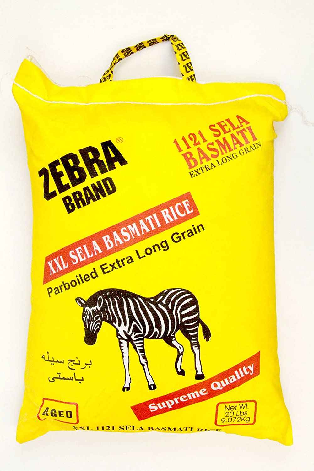 Zebra Basmati Reis – 1121 Sela XXL Parboiled Reis, (10 Lb)
