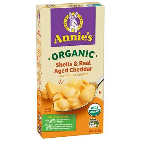 Annies Hausgemachte Muscheln Cheddar Bio Käse, 10,8 oz – Packung mit 12 Stück