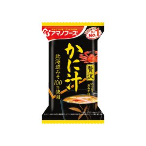 Amano Foods “Itsumo no Omisoshiru Zeitaku”, Gefriergetrocknete Miso Suppe, Krabbe, 1 Portion