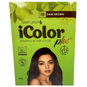 iColor Plus Shampoo-in Haarfarbe – dunkelbraun – 30 ml