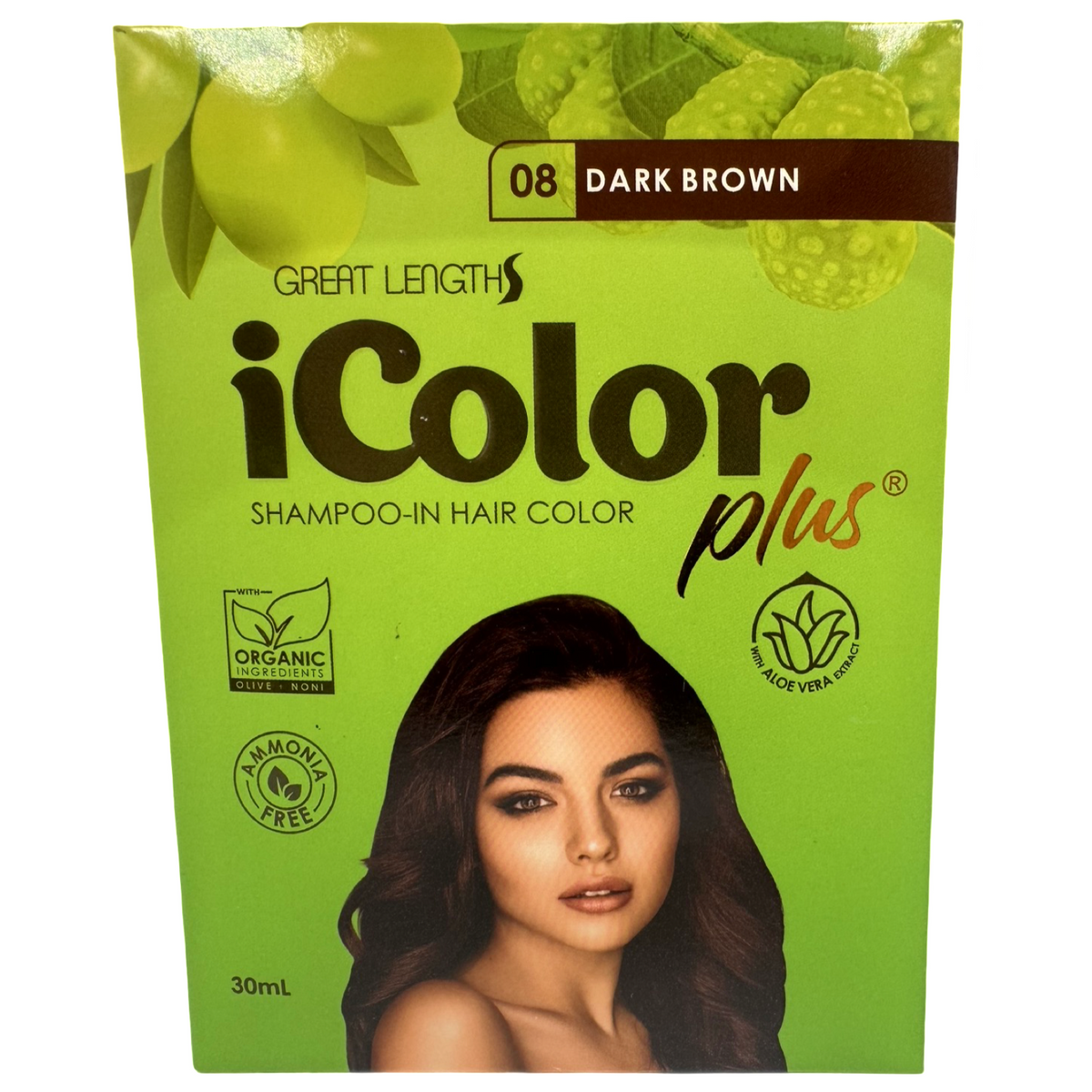 iColor Plus Shampoo-in Haarfarbe – dunkelbraun – 30 ml