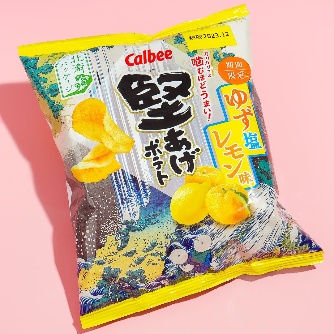 Calbee Kataage Kartoffelchips – Salz Yuzu Zitrone