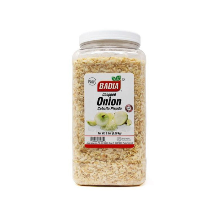 Badia Zwiebelflocken gehackt, 3 Lb – 4er Packung