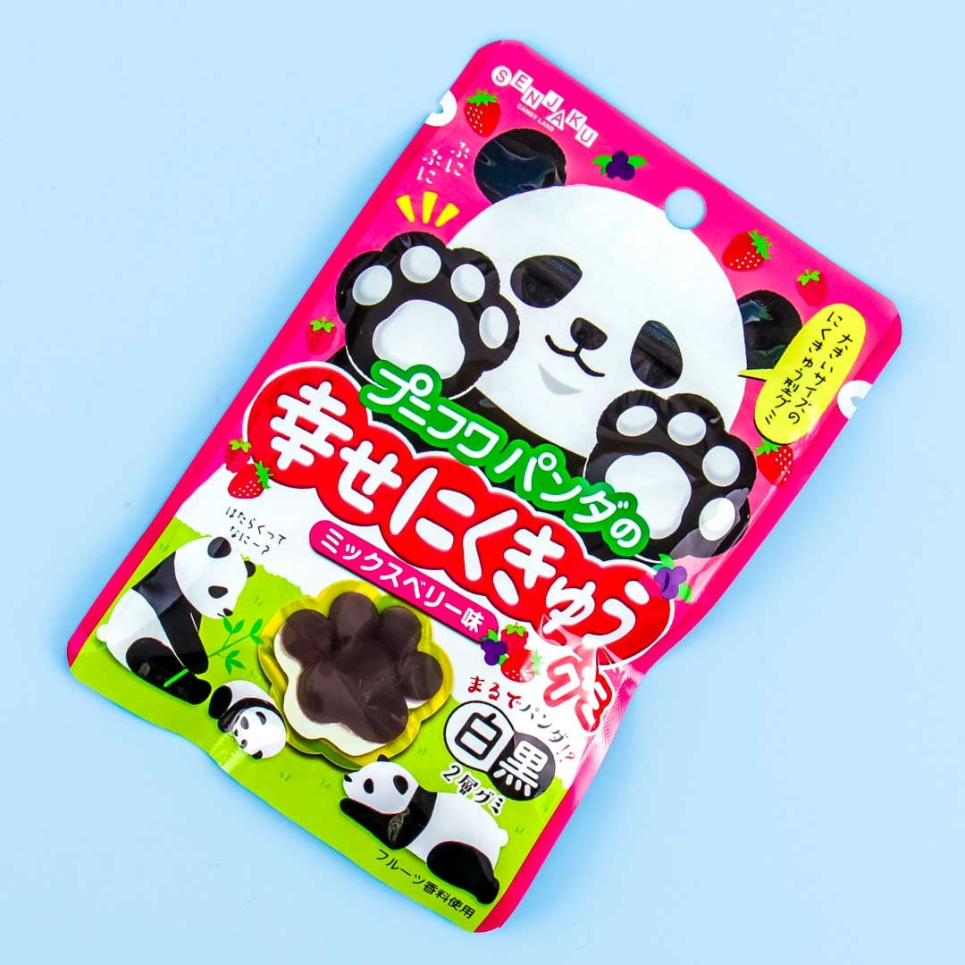 Senjaku PuniFuwa Happy Nikukyu Panda Gummy – Gemischte Beeren