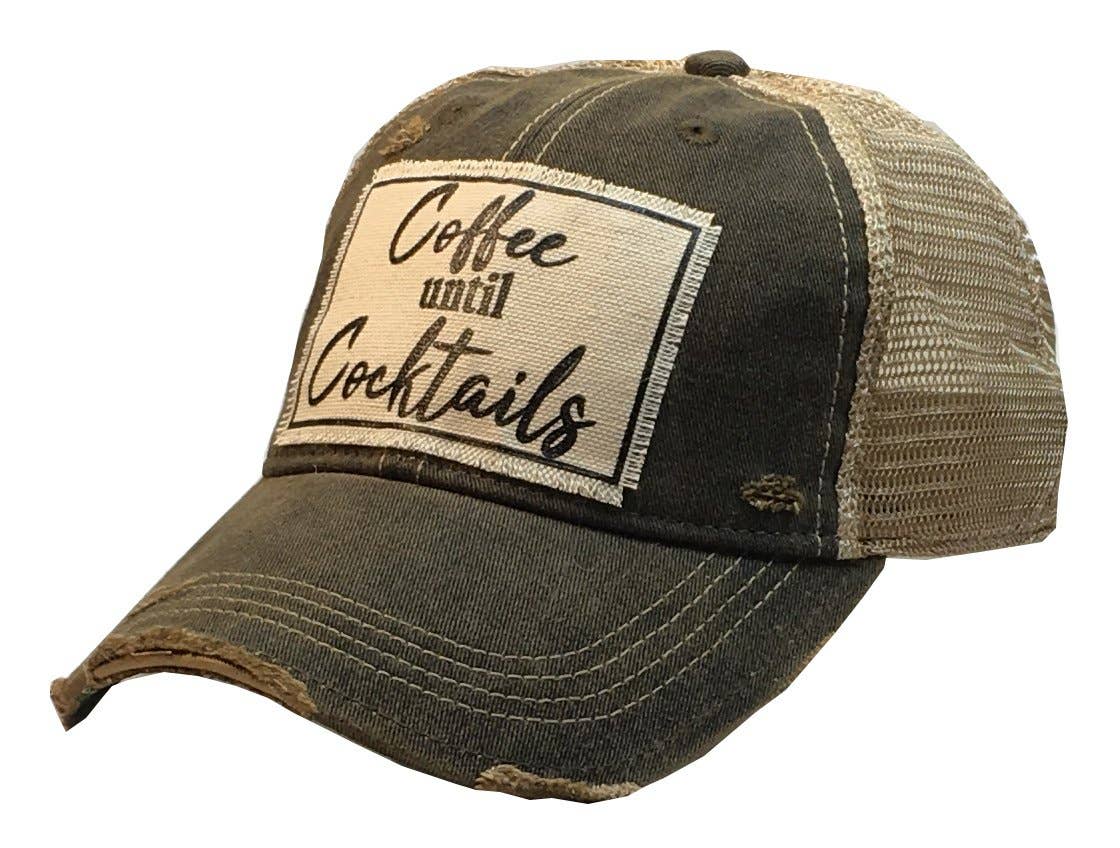 Vintage Life Kaffee bis Cocktails Distressed Trucker Hut Baseball