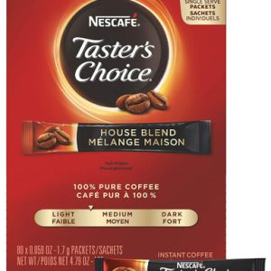 Nescafe Taster’s Choice Instant House Mischung Kaffeepackungen, heller Braten, 1,7 g Single 80 Count
