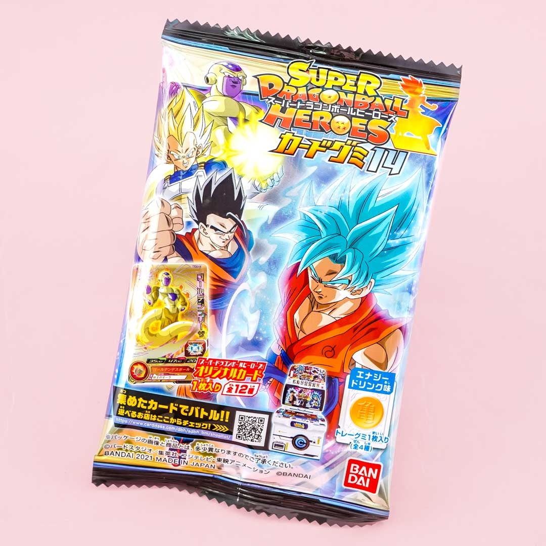 Super Dragon Ball Heldenkarte mit Gummy 14