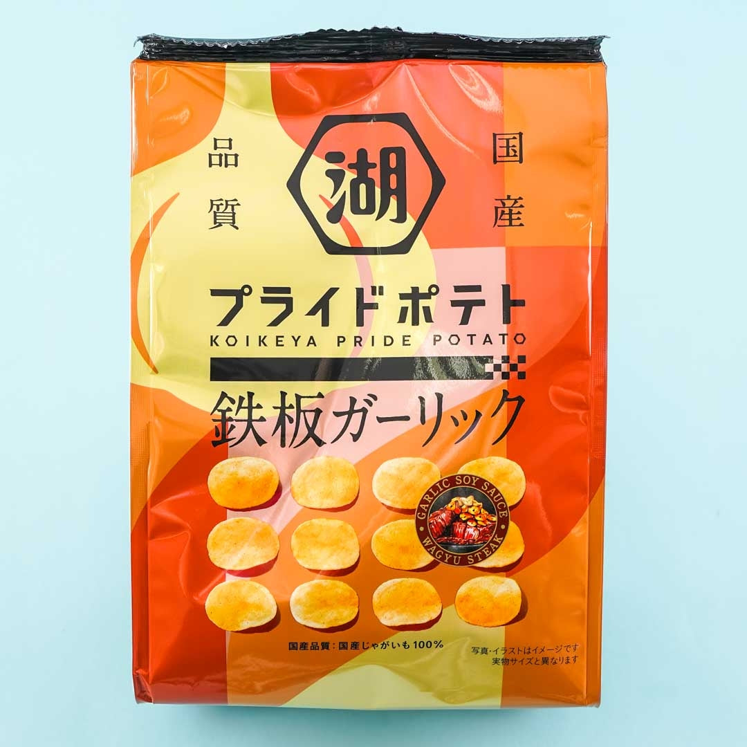 Koikeya Pride Kartoffelchips – Teppan Knoblauch Rindfleisch