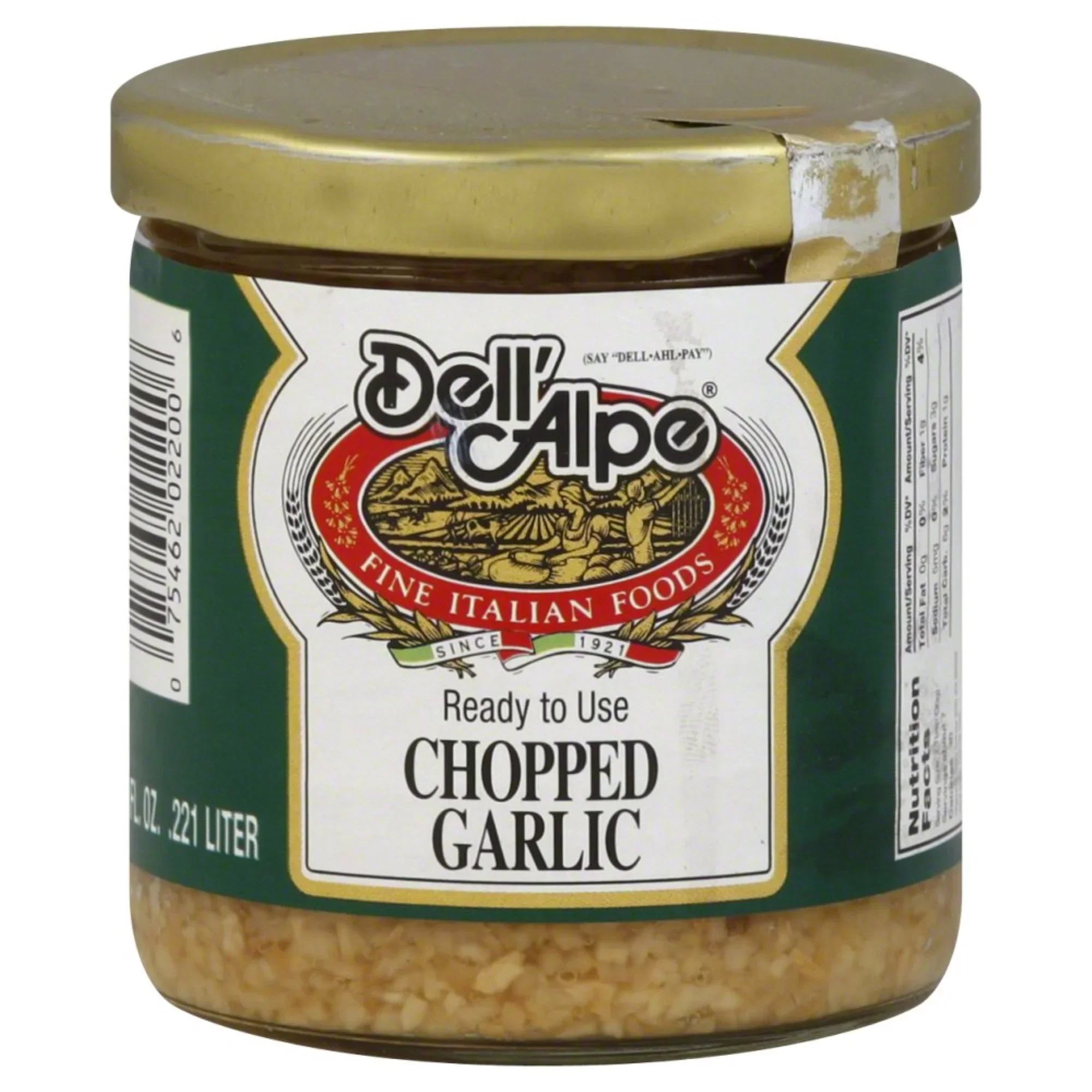 Dell Alpe – gehackter Knoblauch, 7,5 Oz (Packung mit 12 Stück)