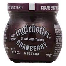 INGLEHOFFER MUSTARD Cranberry 4 OZ – Packung mit 12 Stück