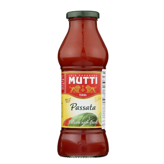Mutti Sauce Pasta Püree W Basil 14 Oz – Packung mit 12 Stück