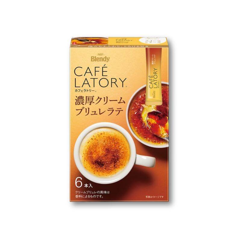 AGF Blendy Cafe Latory Stick Creme Brulee Latte – 6 Stück