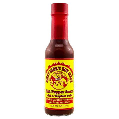 Chilisauce Schmutziger Schwanz Heißer Pfeffer Mit Einem Tropischen Twist 5 oz Hitze 6