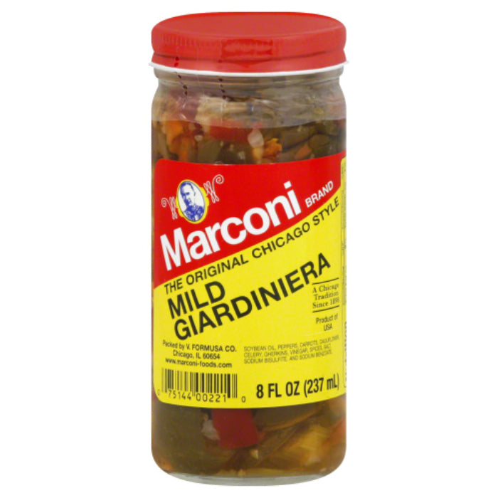 Marconi – Giardiniera Mild, 8 oz – Packung mit 12 Stück