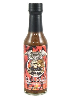 Verrückte Jerry Biker Trash D.I.L.L.I.G.A.F. Chilisauce, 5oz
