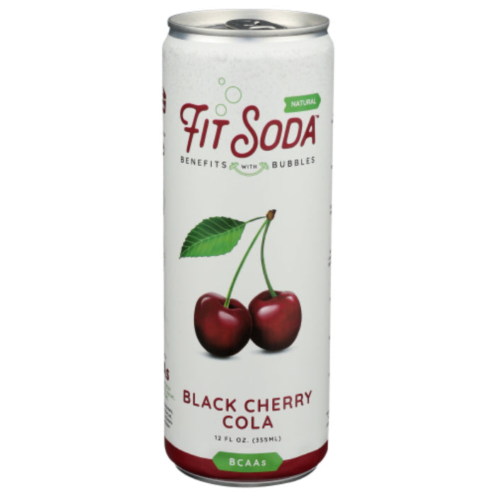 Fit Soda – Soda Schwarz Kirsche Cola 12 Fo – Packung mit 12 Stück