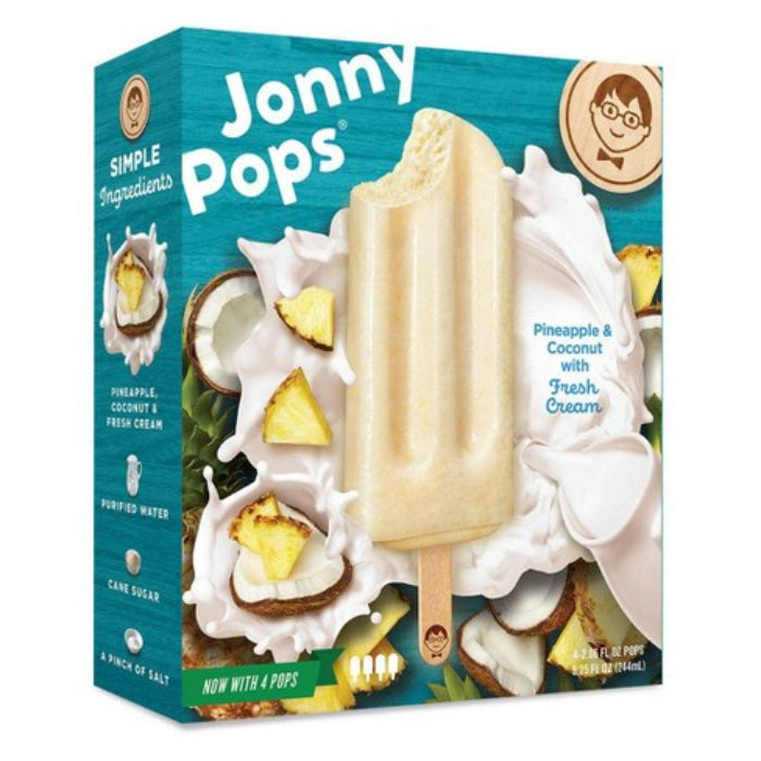 Jonnypops – Ice Creme Bar Ananas Kokos 8.24 Fo – (Packung mit 6)