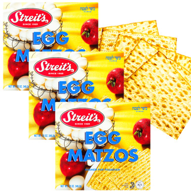 Streit's Egg Matzos Koscher für Pessach Matza, 12 oz (3er Packung)