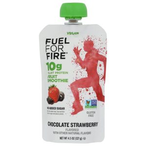 Fuel For Fire – Protein Smoothie vegane Schokolade Erdbeere, 4,5 Unzen