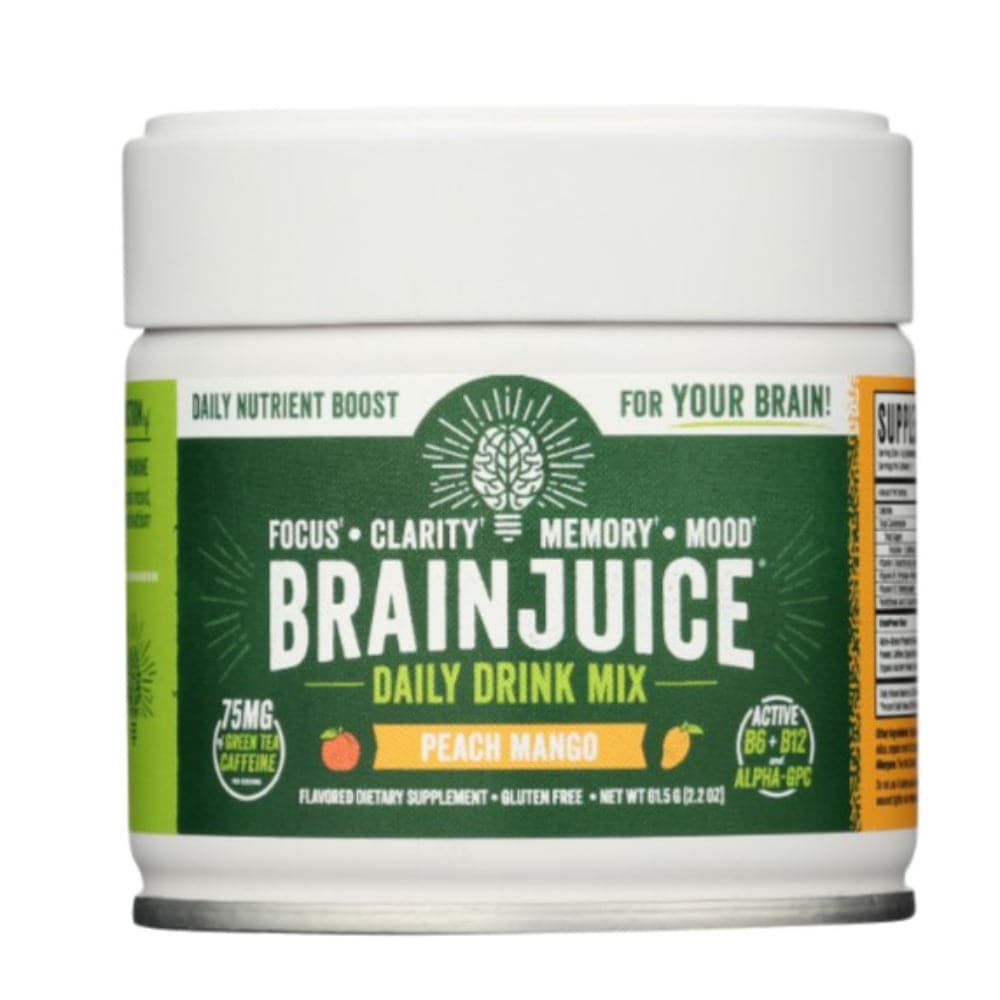 Brain Juice – Pfirsich Mango Pulver Original, 2,2 oz