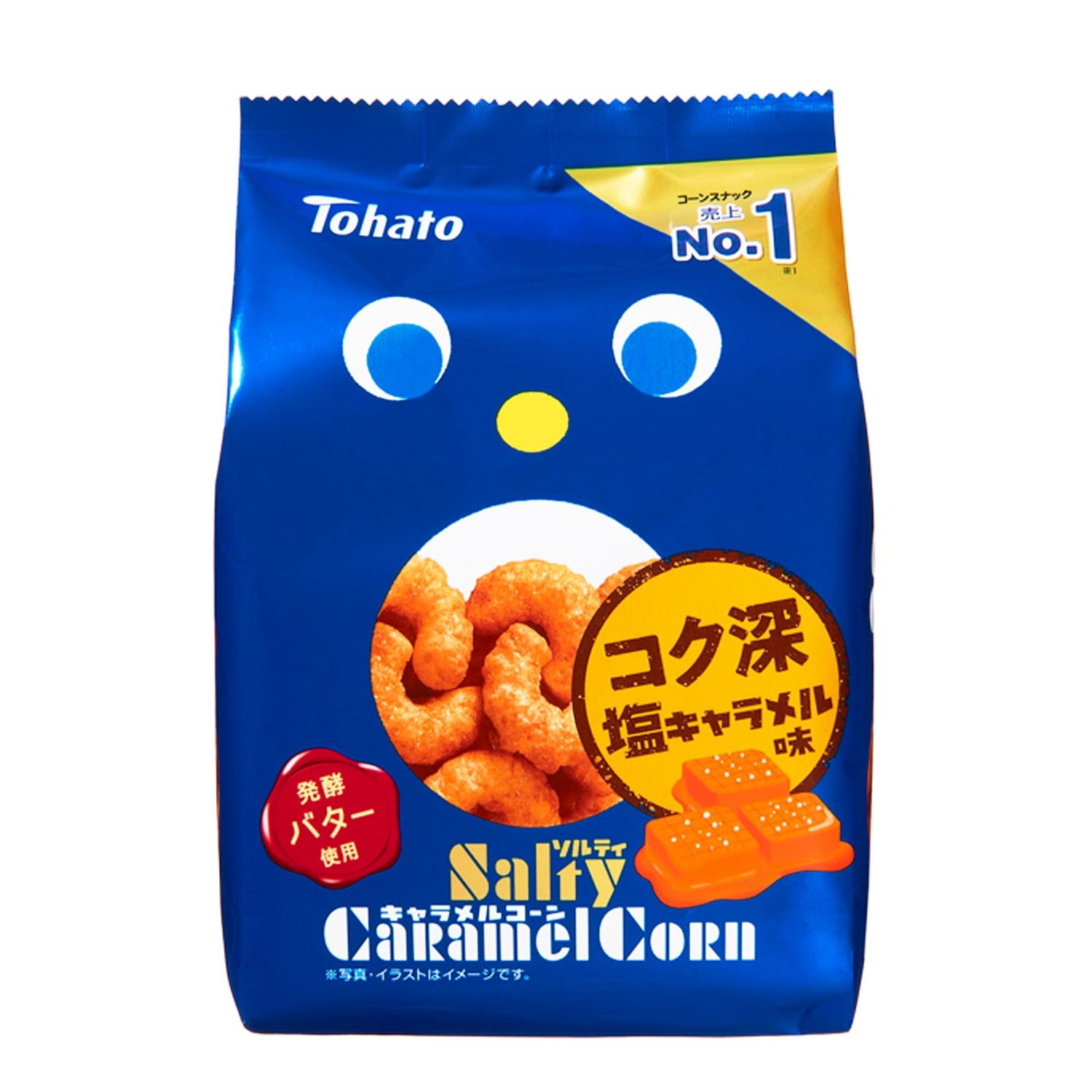 Tohato, Karamell-Mais, Salziger Karamell-Geschmack, Zerbrechlicher Mais-Snack, 67g