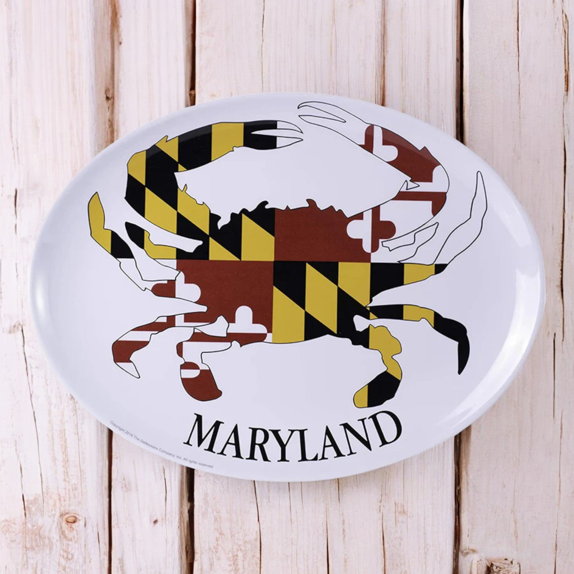 Maryland Flagge Krabbe Servierplatte