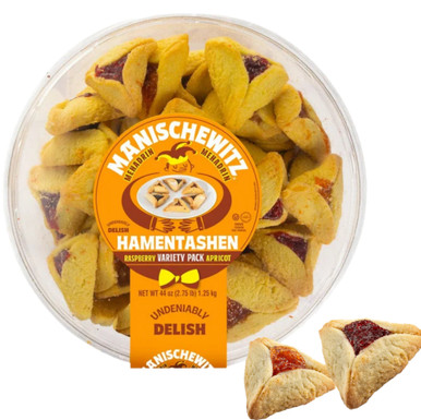 Manischewitz Hamentashen Kekse, Himbeere und Aprikosen Sortenpaket, 44 oz, Koscher