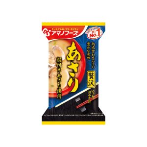 Amano Foods „Itsumo no Omisoshiru Zeitaku“, gefriergetrocknete Miso Suppe, Clam, 1 Portion