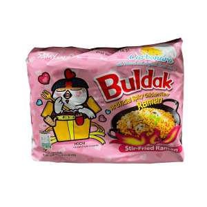 Samyang Buldak Carbonara Artificial würziges Hähnchen-Geschmack, gebratener Ramen