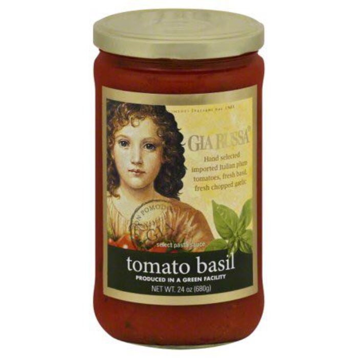 Gia Russa – Tomatensauce & Basilikum 24 Oz – Packung mit 6 Stück