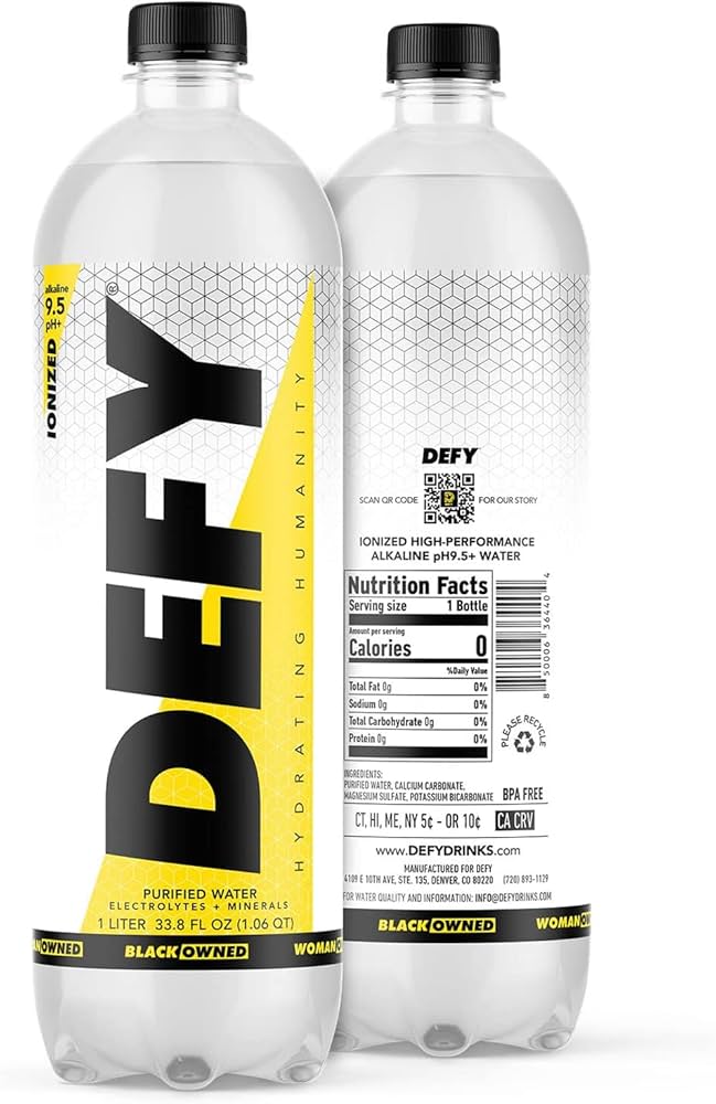 Defy – Performance Wasser, 33.8 Floz (Packung von 12)