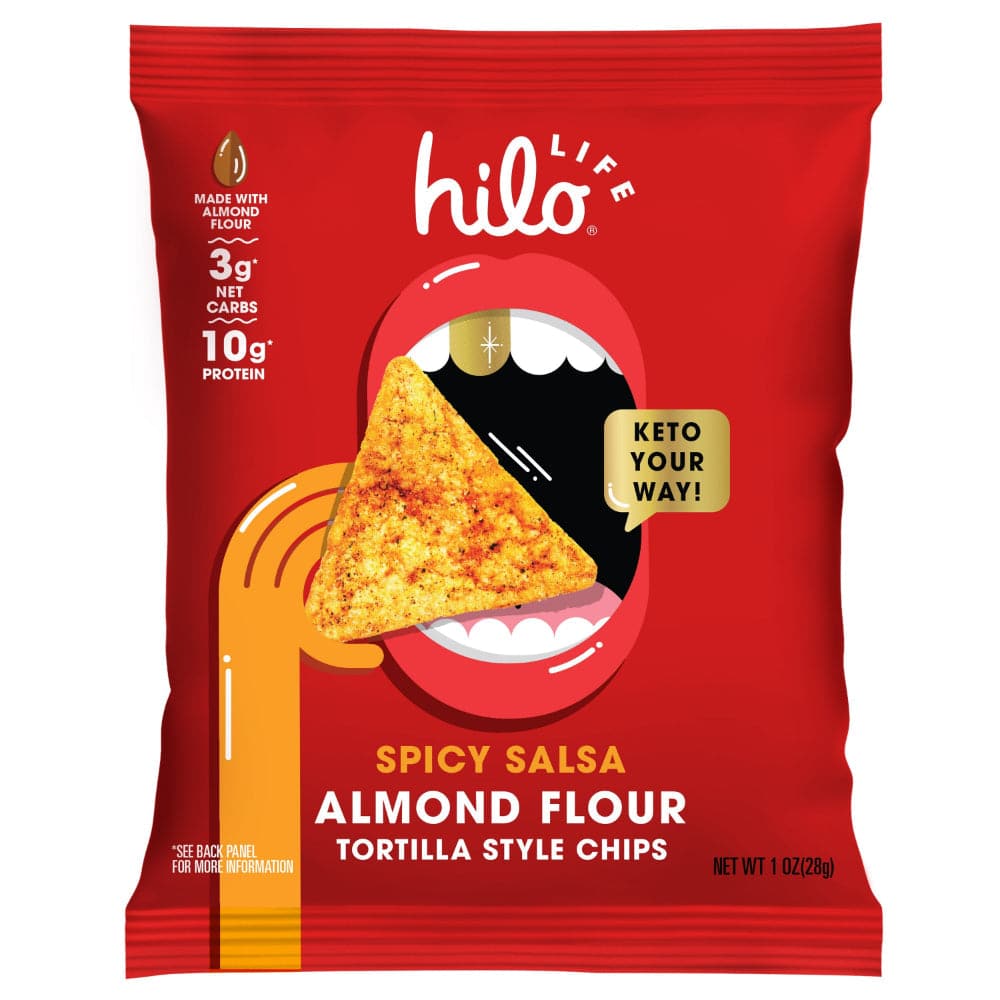 Hilo – Mandelmehl Tortilla-Style Chips Würzige Salsa