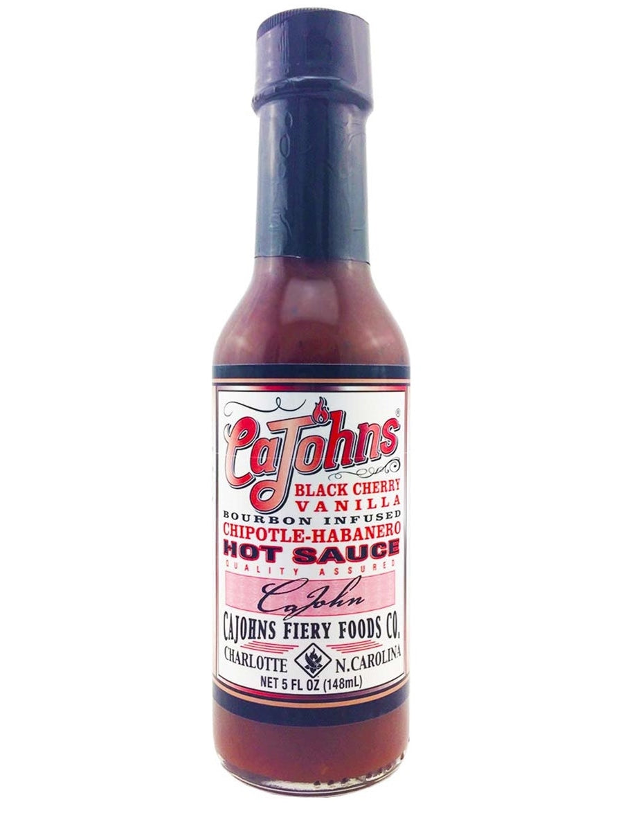 Chilisauce CaJohns Schwarze Kirsche Vanille Bourbon Chipotle Habane