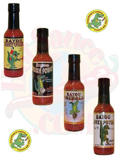 Bayou Chilisaucen Hotter Geschenkset, 4/5oz